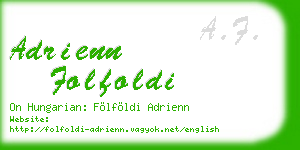 adrienn folfoldi business card